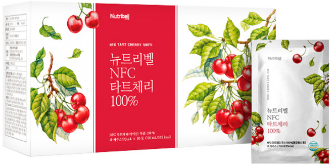 뉴트리벨 NFC 몽모랑시 타트체리 100% 착즙 원액, 70ml