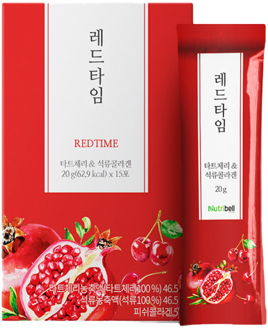 뉴트리벨 레드타임 몽모랑시 타트체리젤리, 300g, 1개