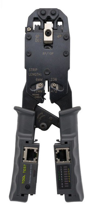 컴스 멀티 크림핑 랜선 테스터기 랜툴 TT591, 혼합색상, 1개