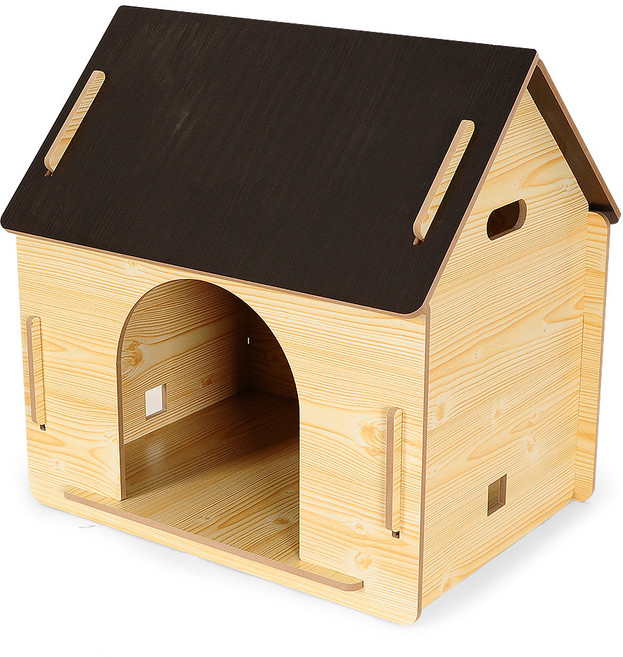 bauman DIY 애견 하우스 SCD-H8003, 우드, 1개