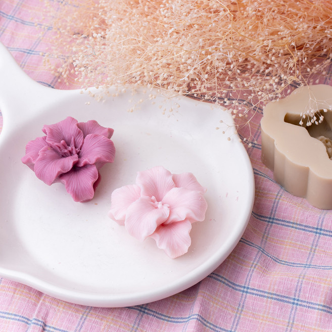 앵글띵 실리콘몰드 2p, 데코 백합꽃