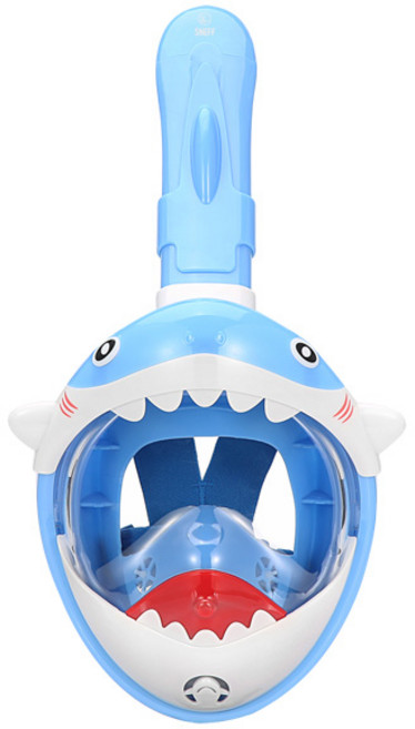 SNEFF 兒童用鯊魚浮潛面鏡 SMT-2300, 藍色