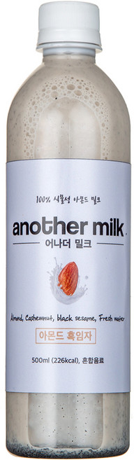 어나더밀크 아몬드 흑임자 음료, 500ml, 1개