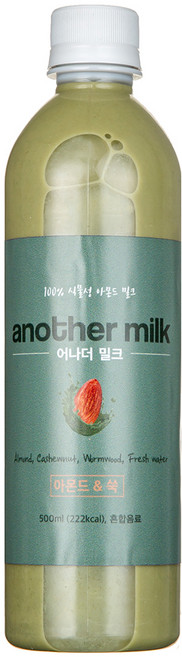 어나더밀크 아몬드 쑥 음료, 500ml, 1개