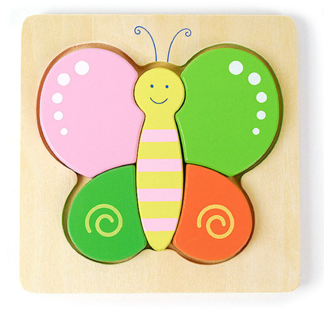 VIGA 베이비 퍼즐 나비, 1개, 5피스