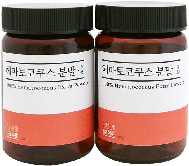 팔팔식품 헤마토코쿠스 아스타잔틴 추출 분말, 100g, 2개