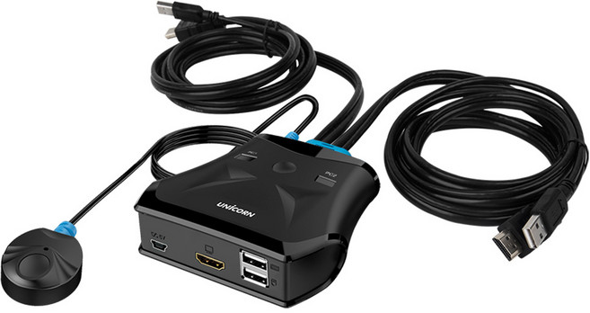 유니콘 HDMI KVM 스위치, KVM-200HDMI