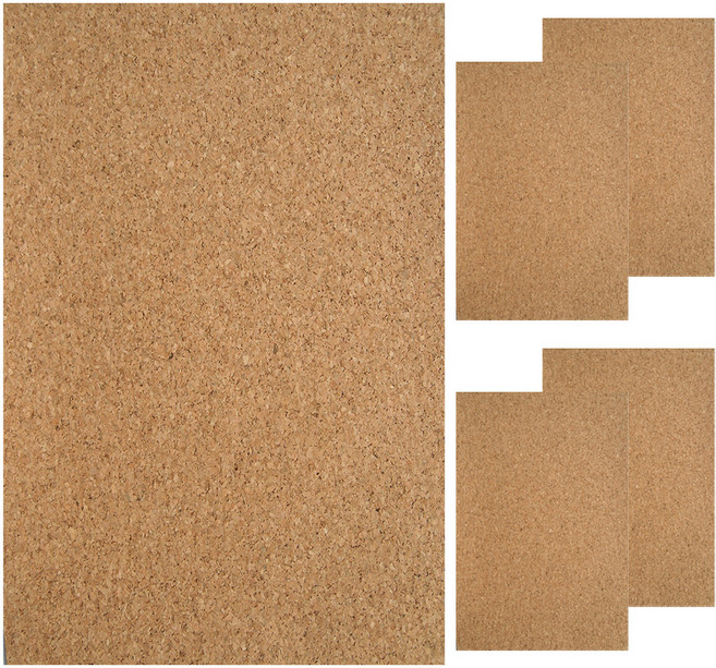 현진아트 현진 단면 접착 콜크시트 60 x 90 cm, 5mm, 5개