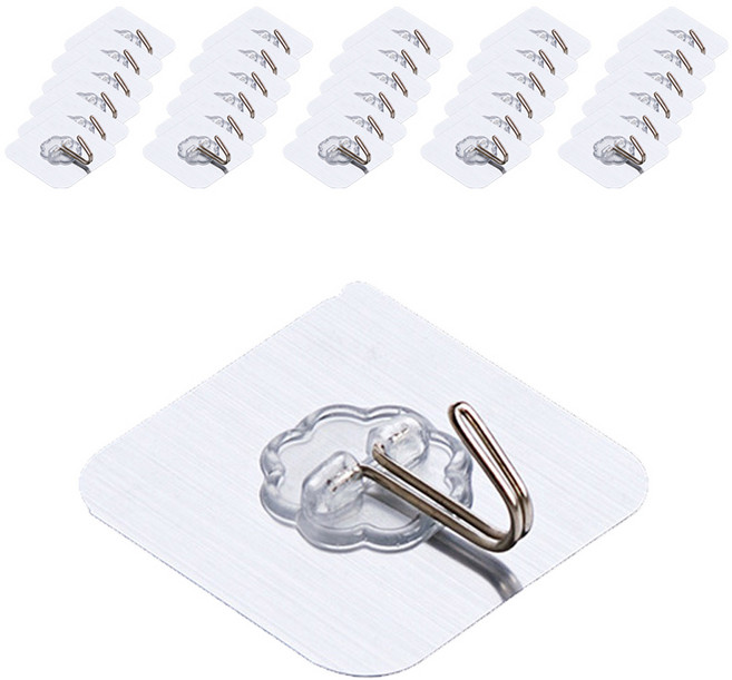 홈엔픽 매직 후크, 투명, 100개