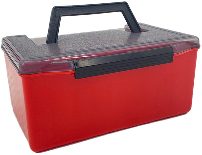 피싱템 에기 태클박스, 레드, 1개