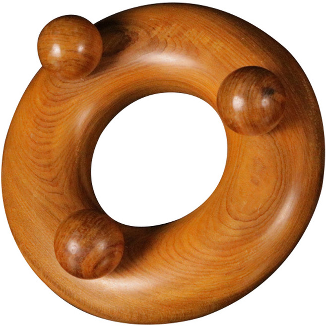 MEO 우드 마사지 장미목 달팽이 괄사, 1개, 혼합색상