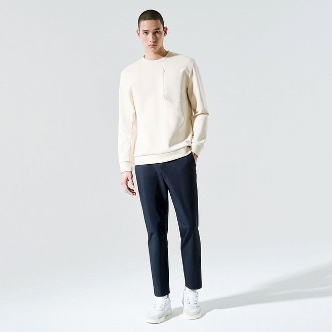 마인드브릿지 나일론4WAY 스판저지 사이드밴딩 컴포트 크롭 테이퍼드 팬츠 MUPT2141