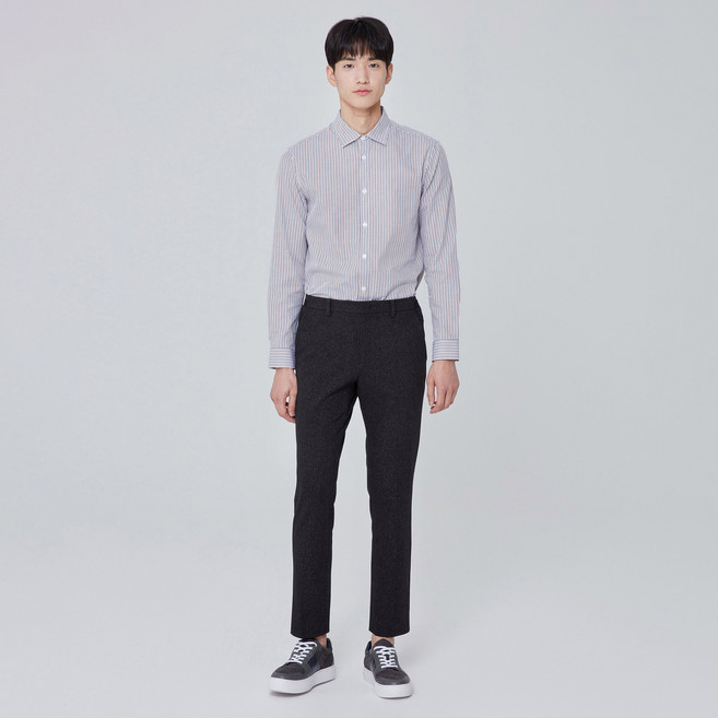 마인드브릿지 VP4WAY 스판 투톤 사이드밴딩 크롭 테이퍼드 셋업 팬츠 MTPT6101