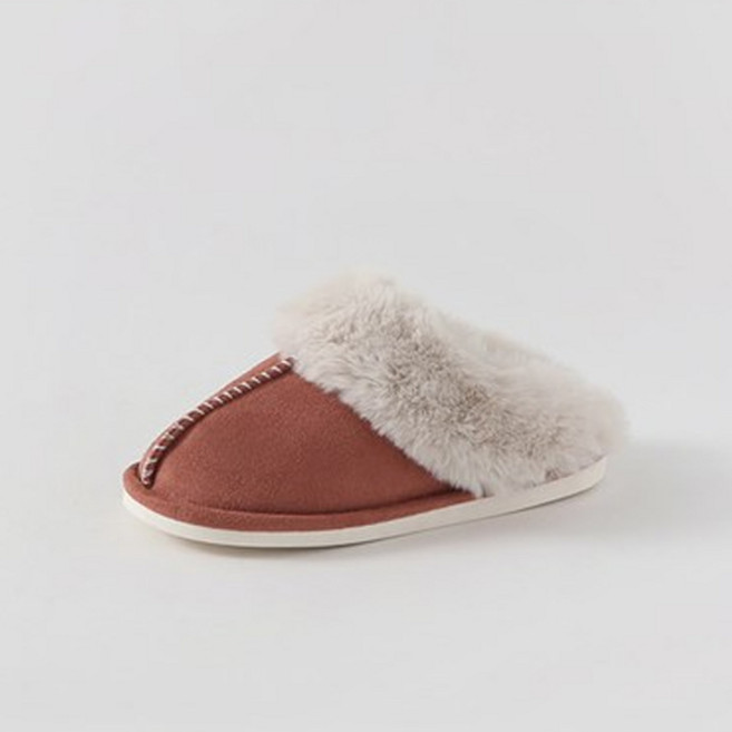 착한구두 여성용 콜리 퍼안감 방한 슬리퍼 WTACR4c270