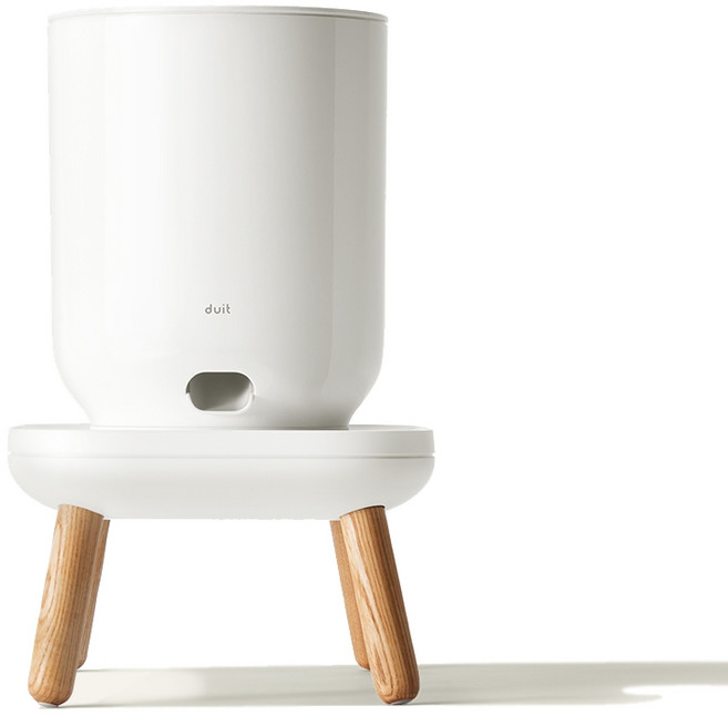 DUIT 반려동물 더테이블 자동급식기 + 그릇 S + 원목 긴 다리, 3L, 혼합색상, 1개