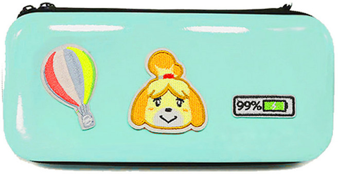 쵸미앤세븐 닌텐도스위치 스위치라이트 동물의 숲 하드 파우치 민트 여울, 1개