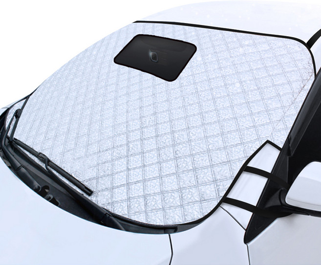 킨톤 성에방지커버 햇빛가리개 블랙박스 오픈형 앞유리용+보관용 가방, 컨텐츠 참조