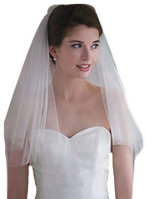 올리브파티 브라이덜 샤워 웨딩 베일, 화이트, 1개