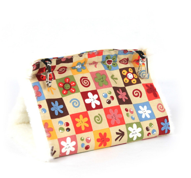 앵무새 삼각 포치 침대 은신처, 아이보리, 1개