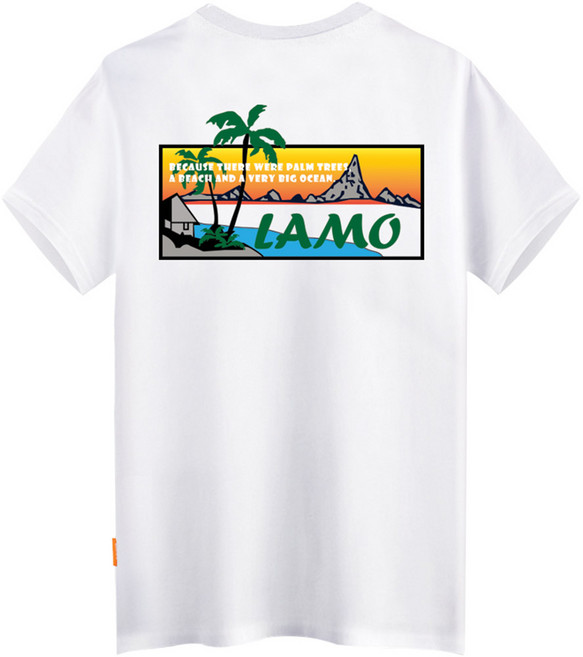 엘라모 썸머팜트리 통기성 반팔 티셔츠