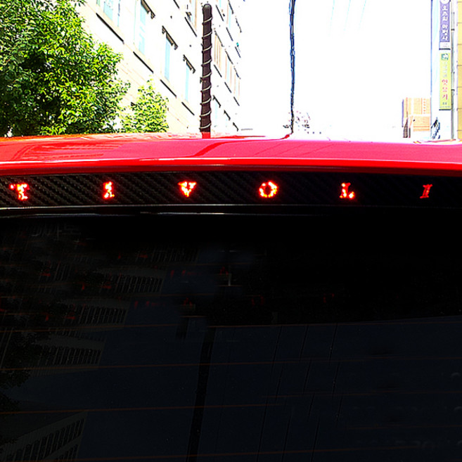 달구름 티볼리 브레이크 등 3D 카본스티커 A, 혼합색상, 1개