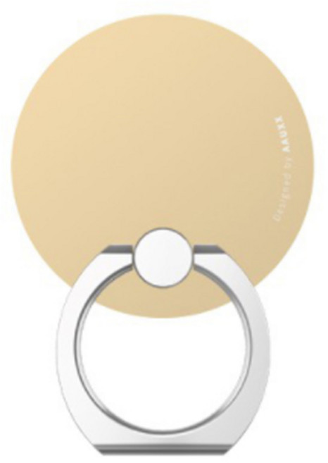 억스 솔리드 컬러 아이링팝 휴대폰 거치대, 크림 치즈(CL-SO-004), 1개