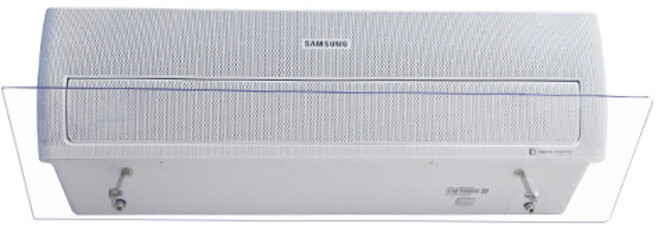 에어컨트롤러 벽걸이 에어컨바람막이 투명 85 x 20 cm