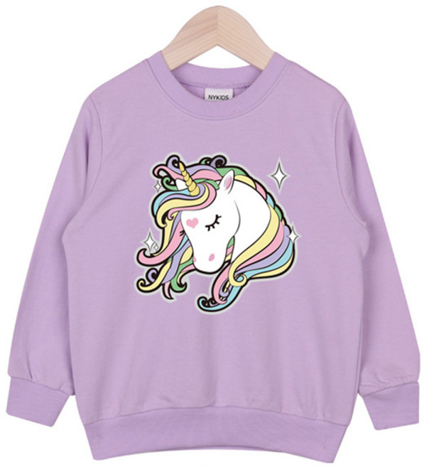 뉴욕꼬맹이 아동용 샤이유니콘 맨투맨z 티셔츠