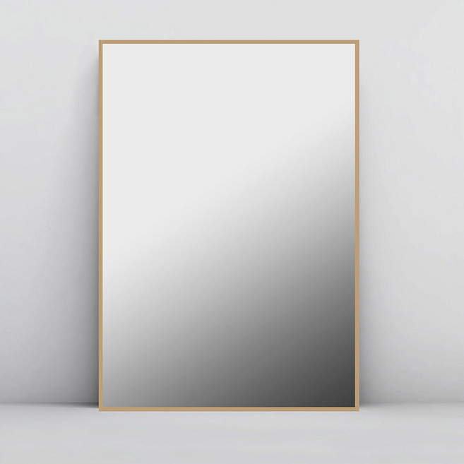 마니앤솔 알루미늄 벽거울 대, 올리브골드