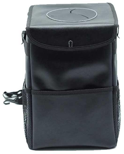 에코벨 차량용 접이식 쓰레기통 블랙, 1개