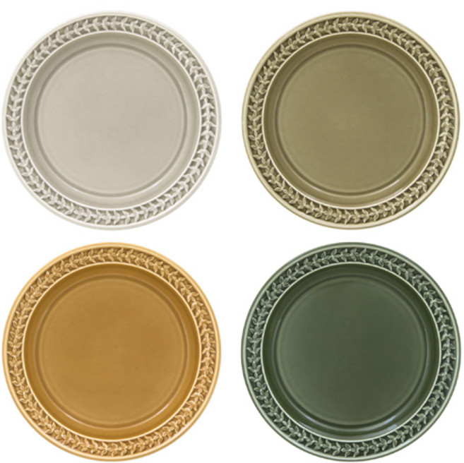 포트메리온 보타닉가든 하모니 중접시 4종 세트 21.5cm, 1세트, 스톤 + 모스그린 + 앰버 + 포레스트, 혼합색상