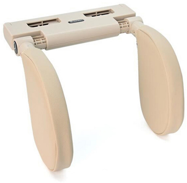 CHAMOA 차량용 목편함 잠쿠션, 베이지, 1개