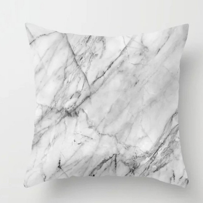 마켓에이 럭셔리 마블 프린팅 단면 쿠션커버