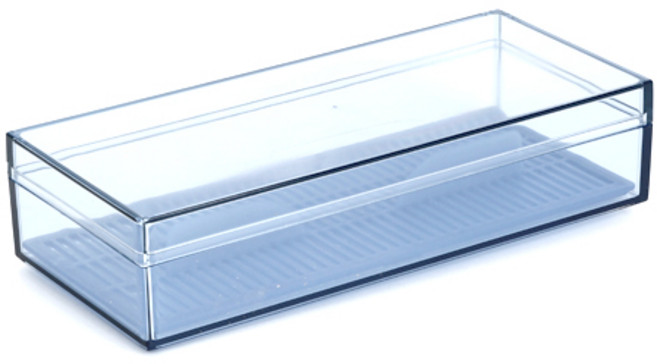 마이스타일 문일케미칼 사각뚜껑 수저통, 블루, 1개