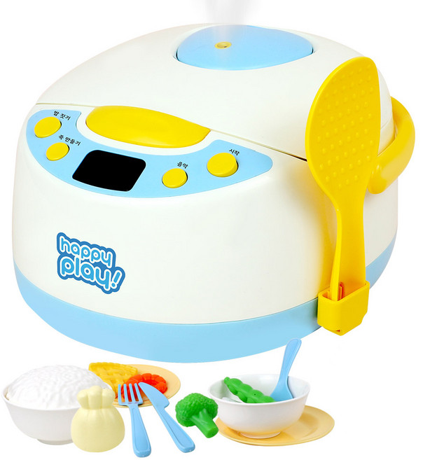해피플레이 리틀쉐프 리얼밥솥 주방놀이, 블루, 1개
