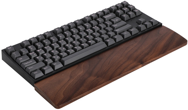 COX 텐키리스 어고노믹 월넛 팜레스트 손목 받침대 COS1 TKL, 1개