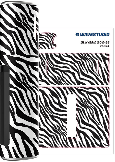 웨이브스튜디오 릴 하이브리드 스킨 스티커 2.0 2p, D 55 ZEBRA, 1개