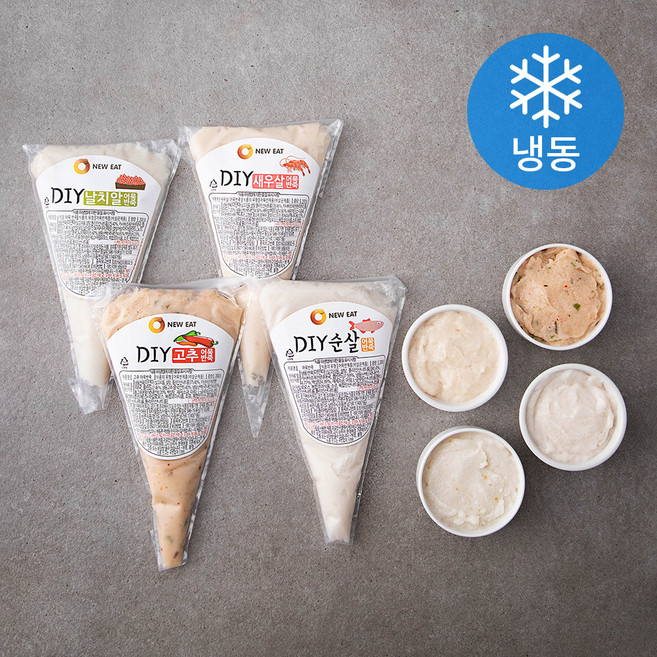 오뉴잇 DIY 어묵 200g x 4종 세트 (냉동), 800g, 1세트