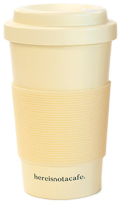 히얼이즈낫어카페 낫카페 샌드 리유저블 텀블러, 버터, 420ml