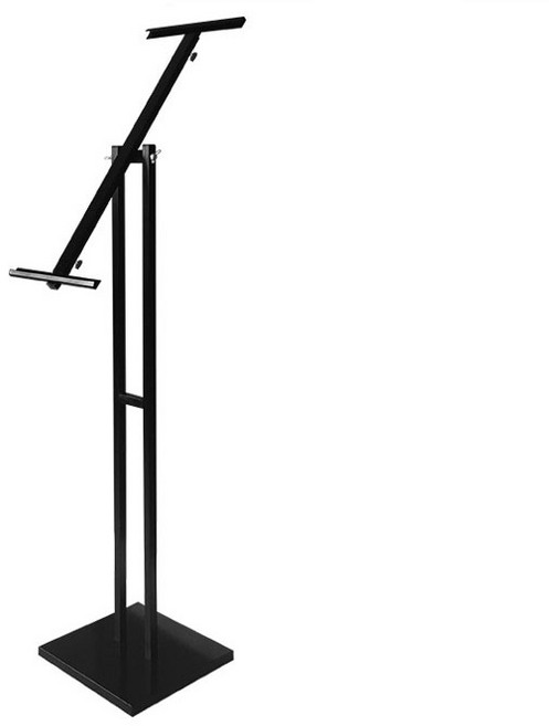 스탠드 이젤 게시판 배너 거치대, 블랙, 1개