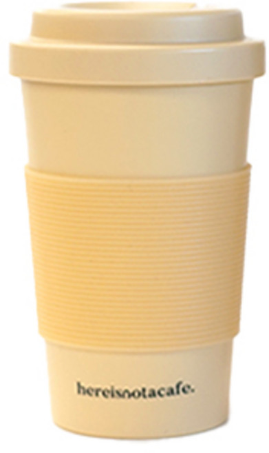 히얼이즈낫어카페 낫카페 샌드 리유저블 텀블러, 카라멜, 420ml