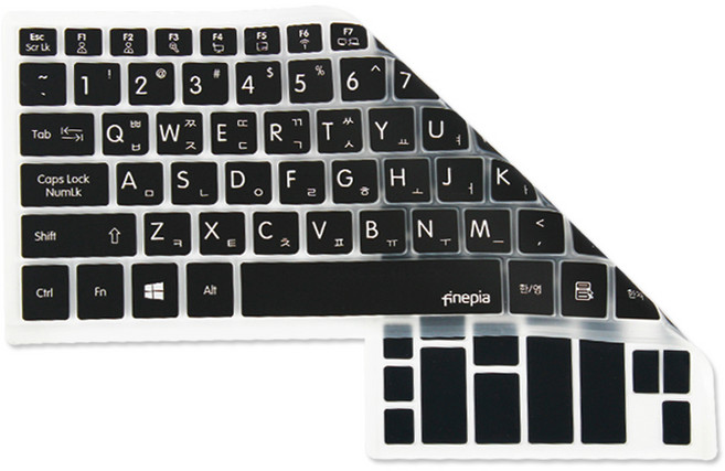 파인피아 갤럭시북 이온 NT950XCJ-K58 문자 인쇄 키스킨, B타입 블랙, 1개