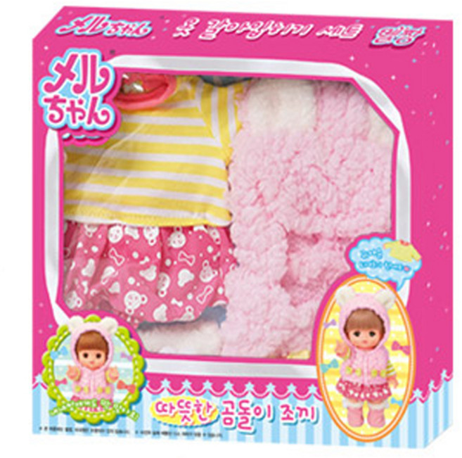 Mell Chan 小美樂 溫暖小熊背心娃娃, 混合色