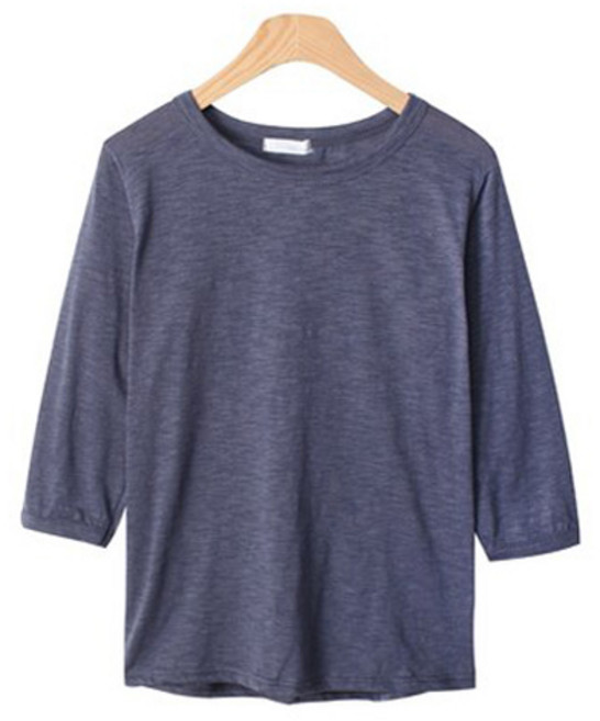 Lindashop 女款 Kelbition 七分袖圓領T恤 T5715K0C