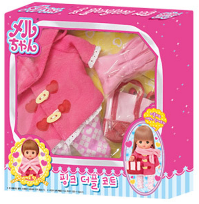 Mell Chan 小美樂 粉紅牛角扣大衣娃娃, 混合色