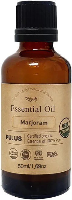 퓨어스 유기농 에센셜 오일 마조람, 50ml, 1개 - 쿠팡