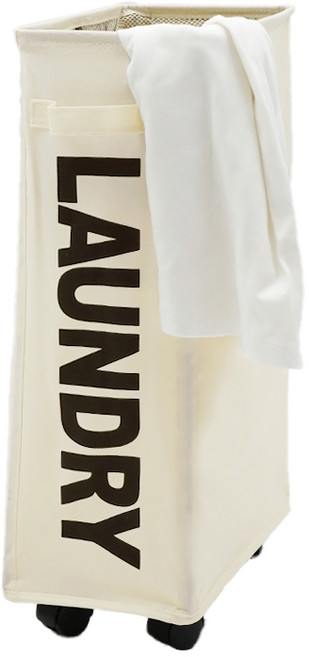 바데스데코 이동식 런드리 햄퍼, 베이지, 1개