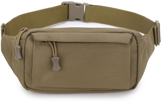 잇츠온 여행용 미니힙색, 브라운, 1개