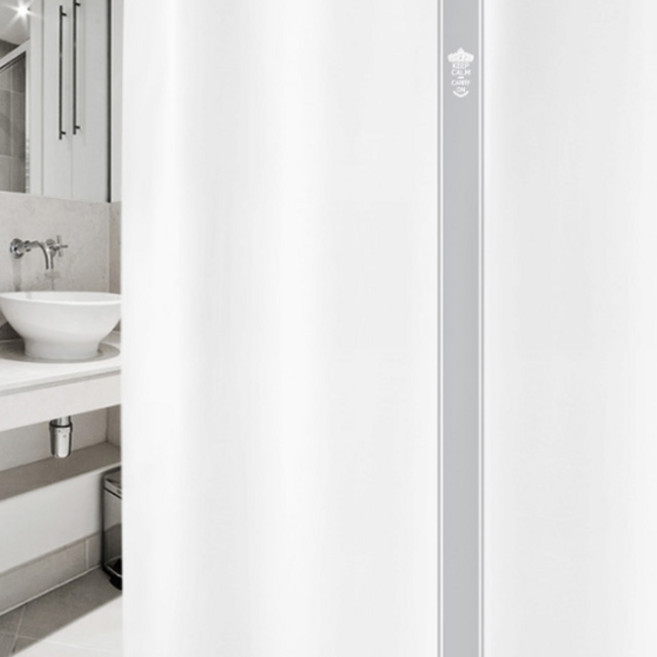 수풀 샤워 커튼 북유럽 스타일 SC904 L 1800 x 1880 mm + 플라스틱 고리 + 화이트봉 세트, 1세트