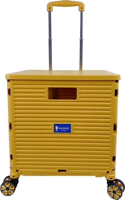 소미아 만능 접이식 스피너 카트, 엘로우, 1개